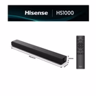 Immagine di Soundbar 120 Nero HISENSE SOUNDBAR HS1000 2.0 DOLBY BLUETOOTH 120W HS1000