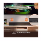 Immagine di Soundbar 120 Nero HISENSE SOUNDBAR HS1000 2.0 DOLBY BLUETOOTH 120W HS1000