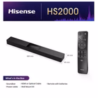 Immagine di Soundbar 240 Nero HISENSE SOUNDBAR HS2000 2.1 DOLBY BLUETOOTH 240W HS2000