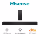Immagine di Soundbar 240 Nero HISENSE SOUNDBAR HS2100 2.1 DOLBY + SUBWOOFER BLUETOOTH 24 HS2100