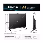 Immagine di Tv 32" hd (1366x768) HISENSE 32 A49Q HD SMART VIDAA 32A49Q
