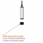 Immagine di Adattatore di rete CYGNETT Unite USB-C to 2.5Gbps Ethernet Adapter CY5410CYHUB