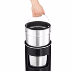 Immagine di Posacenere gettacarte autoestinguente a colonna DURABLE 3332-01 colore nero