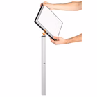 Immagine di Espositore da pavimento per esterno DURABLE 5020-57 INFO STAND OUTDOOR A4 colore grigio antracite