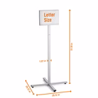 Immagine di Espositore da pavimento per esterno DURABLE 5020-57 INFO STAND OUTDOOR A4 colore grigio antracite