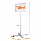 Immagine di Espositore da pavimento per esterno DURABLE 5029-58 INFO STAND OUTDOOR A3 colore grigio antracite