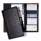 Immagine di Porta biglietti da visita ad anelli VISIFIX CENTIUM 200 cm 14,5x25,5 per 200 biglietti f.to mm 90x57