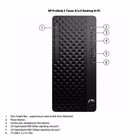 Immagine di Pc Desktop 16.00000 windows 11 pro amd ryzen 7 512GB HP HP desktop Smart Buy C61QYAT