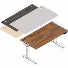 Immagine di Solo base scrivania regolabile in altezza FELLOWES Levado colore struttura argento