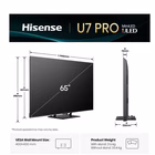 Immagine di Tv 65" 4K (3840x2160) HISENSE 65 U7Q PRO MINI LED 4K UHD SMART VIDAA REFRESH RAT 65U7Q-PRO