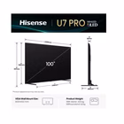Immagine di Tv 100" 4K (3840x2160) HISENSE 100 U7Q PRO MINI LED 4K UHD SMART VIDAA REFRESH RA 100U7Q-PRO