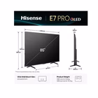 Immagine di Tv 85" 4K (3840x2160) HISENSE 85 E7Q PRO QLED 4K UHD SMART VIDAA REFRESH RATE 14 85E7Q-PRO