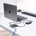 Immagine di Hub USB-C con ethernet a 3 pt