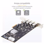 Immagine di Scheda pcie USB a 4 porte
