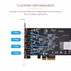Immagine di Scheda pcie USB a 4 porte