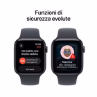 Immagine di Apple Watch SE 3 GPS Cassa 44 mm in alluminio mezzanotte cinturino Sport mezzanotte - M/L
