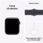 Immagine di Apple Watch SE 3 GPS Cassa 44 mm in alluminio mezzanotte cinturino Sport mezzanotte - M/L