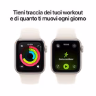 Immagine di Apple Watch SE 3 GPS Cassa 40 mm in alluminio galassia cinturino Sport galassia - S/M