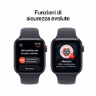 Immagine di Apple Watch SE 3 GPS+Cellular Cassa 44 mm in alluminio mezzanotte cinturino Sport mezzanotte - S/M
