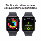 Immagine di Apple Watch SE 3 GPS+Cellular Cassa 44 mm in alluminio mezzanotte cinturino Sport mezzanotte - M/L