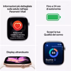 Immagine di Apple Watch Series 11 GPS Cassa 42 mm in alluminio grigio siderale cinturino Sport nero - S/M