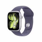 Immagine di Apple Watch Series 11 GPS Cassa 42 mm in alluminio argento cinturino Sport viola nebbia - M/L