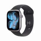 Immagine di Apple Watch Series 11 GPS Cassa 46 mm in alluminio grigio siderale cinturino Sport nero - S/M