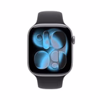 Immagine di Apple Watch Series 11 GPS Cassa 46 mm in alluminio grigio siderale cinturino Sport nero - M/L