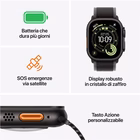 Immagine di Apple Watch Ultra 3 GPS+Cellular Cassa 49 mm in titanio naturale cinturino Ocean blu salmastro