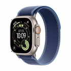 Immagine di Apple Watch Ultra 3 GPS+Cellular Cassa 49 mm in titanio naturale Trail Loop blu/blu acceso - M/L