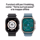 Immagine di Apple Watch Ultra 3 GPS+Cellular Cassa 49 mm in titanio naturale Trail Loop blu/blu acceso - M/L
