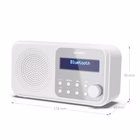 Immagine di Radio portatile digitale tokio bian