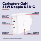 Immagine di Maxo 65w 2p USB-C gan charger wht
