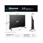 Immagine di Tv 40" Full HD (1920x1080) HISENSE 40 A49Q Full HD SMART VIDAA 40A49Q
