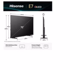 Immagine di Tv 75" 4K (3840x2160) HISENSE 75 E79Q QLED 4K UHD SMART VIDAA 75E79Q
