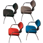 Immagine di Sedia visitatore SYSTEM ecopelle blu