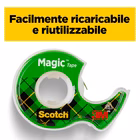 Immagine di Nastro adesivo 3M SCOTCH MAGIC 810 mm 19x15 m con chiocciola
