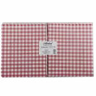 Immagine di Runner Airlaid in carta a secco MCR 50x120 Quadretto colore bordeaux 200 pezzi