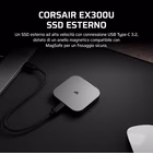 Immagine di Ssd esterni 1000GB USB 3.2 gen.2 type-c CORSAIR CSSD-EX300U1TB