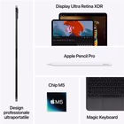 Immagine di IPad Pro 11" Wi-Fi + Cellular 256GB con vetro standard colore argento