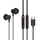 Immagine di Auricolari con filo si USB-C Nero CONCEPTRONIC CUFFIE AURICOLARI ERGONOMICHE USB-C BRENDAN04B
