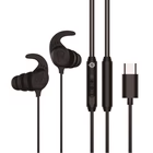 Immagine di Auricolari con filo si USB Nero CONCEPTRONIC CUFFIE INTRAURICOLARI ERGONOMICHE USB-C BRENDAN05B