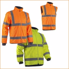 Immagine di Giacca alta visibilità maniche staccabili COVERGUARD KAZAN colore arancione taglia S