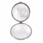 Immagine di Cipolla natalizia in vetro trasparente GS0927 Ø 8 cm altezza utile 6,5 cm