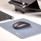 Immagine di Tappetino mouse FELLOWES Breyta XL con microban colore blu marino
