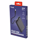 Immagine di Power bank TRUST POWERBANK 10.000MAH - CAVO USB-C PD 20W + 1 USB-C 25880
