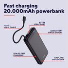 Immagine di Power bank TRUST POWERBANK 20.000MAH - CAVO USB-C PD 20W + 1 USB-C 25881