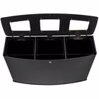 Immagine di Cestino gettacarte MEDIAL ROME in acciaio 30 litri colore nero