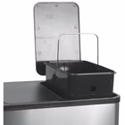 Immagine di Pattumiera a pedale MEDIAL MULTIFLUX in acciaio per la raccolta differenziata colore inox satinato