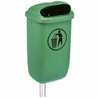 Immagine di Cestino gettacarte MEDIAL CLASSIC 50 litri colore verde